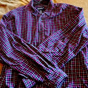 Eddie Bauer flannel shirt. Red and black plaid XL.
